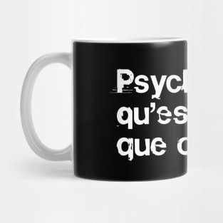 Psycho Killer  / Post Punk Typography Mug